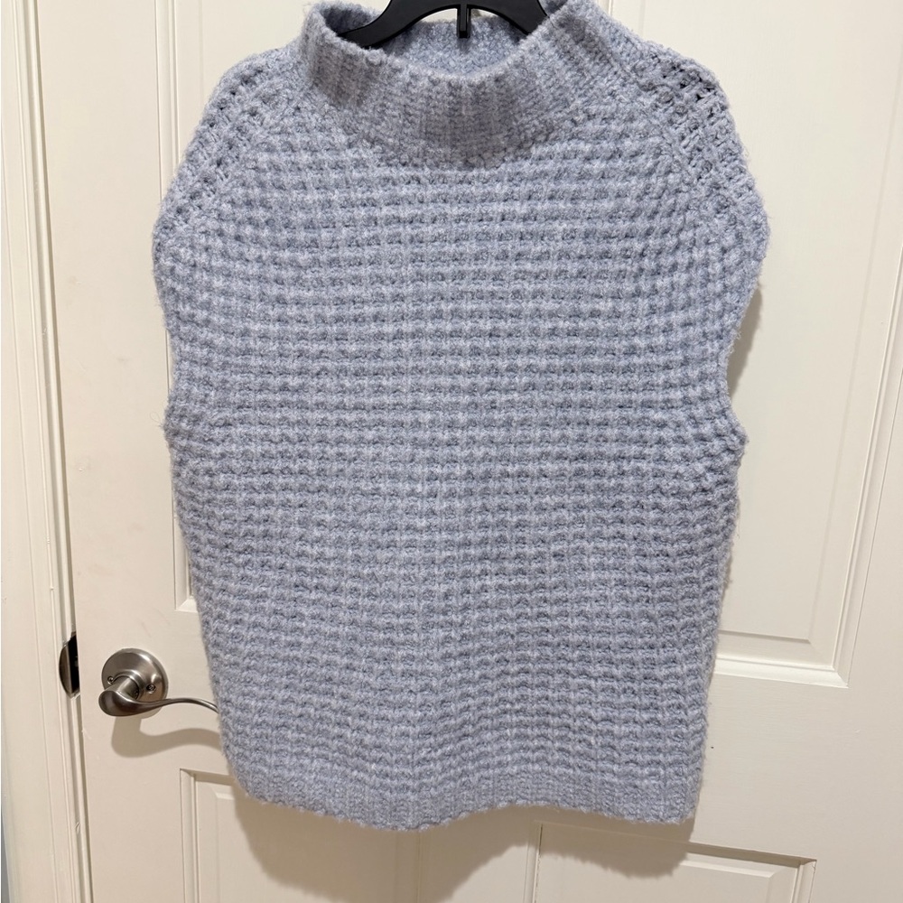 John + Jenn Light Blue Sweater/  Vest, Size S